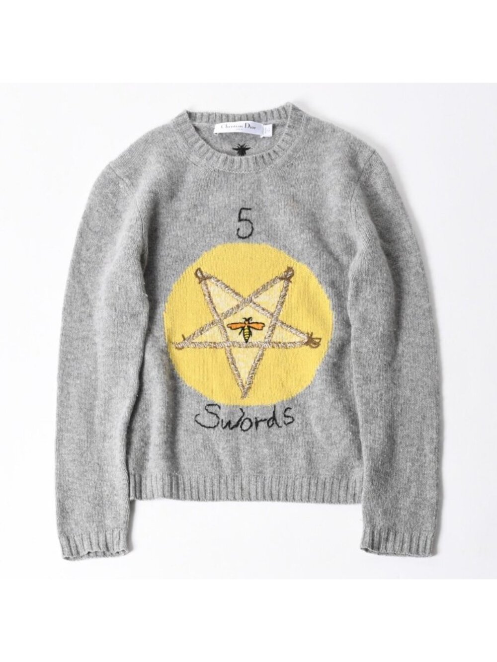 Dior 5 Swords Cashmere Sweater Maria Grazia Chiuri Pentagram